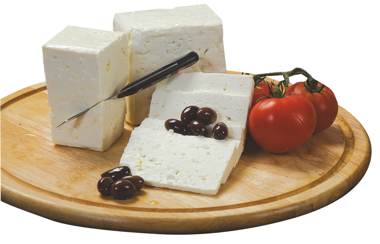 Primo analogue cheese made with vegetable fat.